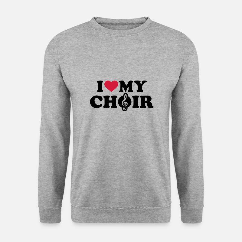 Chor - Unisex Pullover - Weißgrau meliert