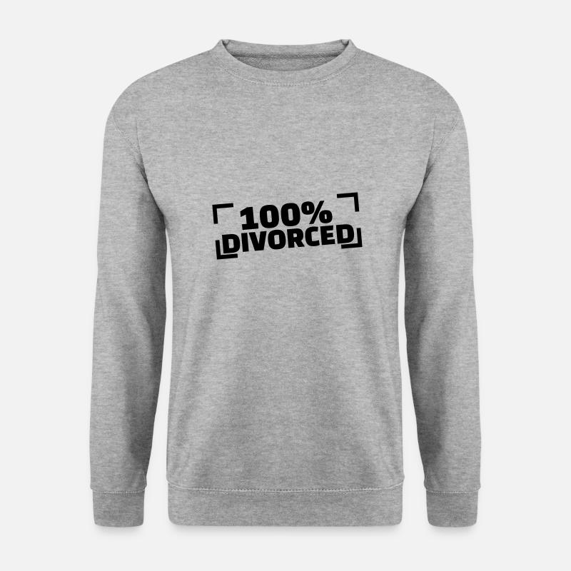 Scheidung - Unisex Pullover - Weißgrau meliert