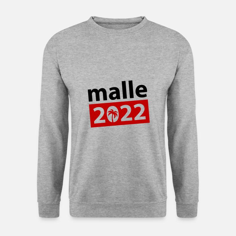 malle 2022 - Unisex Pullover - Weißgrau meliert