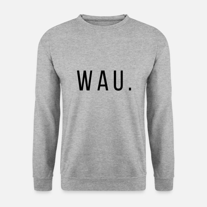 Quotes Wau LSBTFRQ - Unisex Pullover - Weißgrau meliert
