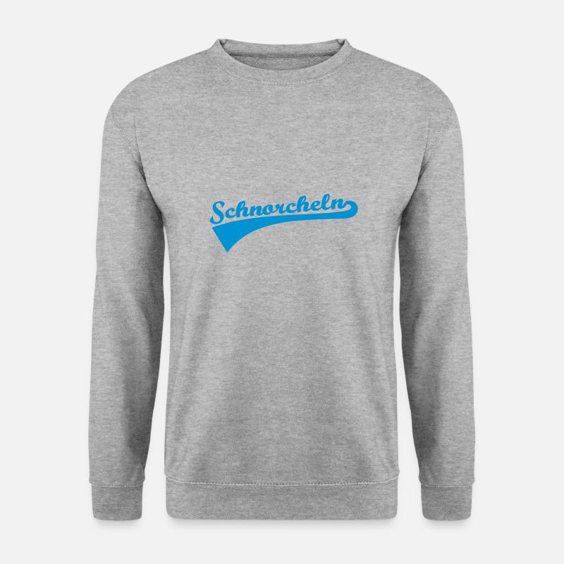 Schnorcheln - Unisex Pullover - Weißgrau meliert