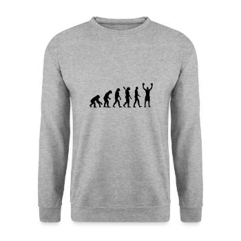 Vainqueur Boxer - Sweat-shirt Unisexe - gris chiné - Devant - Alina (178cm) & Michal (187cm)