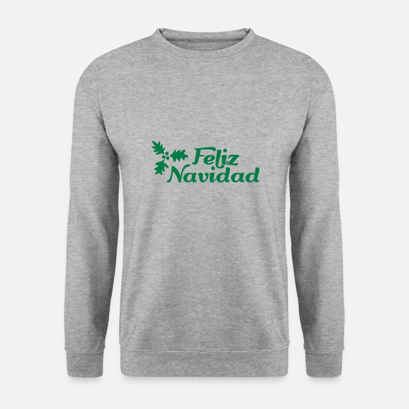 Feliz Navidad - Unisex Pullover - Weißgrau meliert