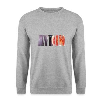 Aydin Feigen - Unisex Sweatshirt - salt & pepper - Front - Alina (178cm) & Michal (187cm)