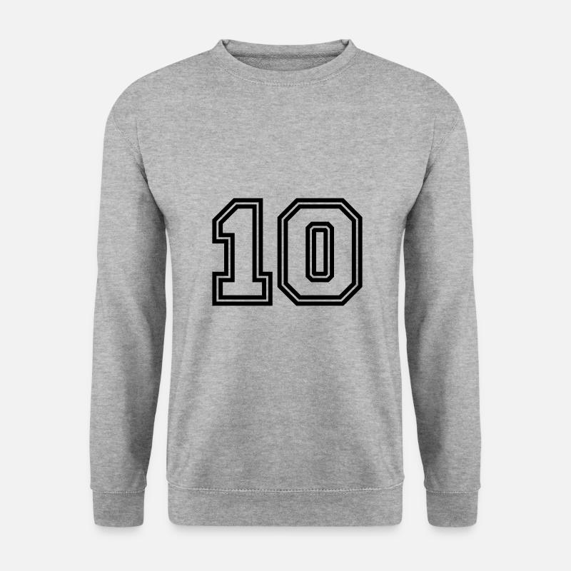 Symbole de 10 chiffres - Sweat-shirt Unisexe - gris chiné