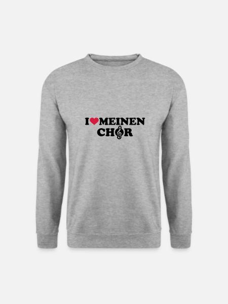 Chor - Unisex Pullover - Weißgrau meliert