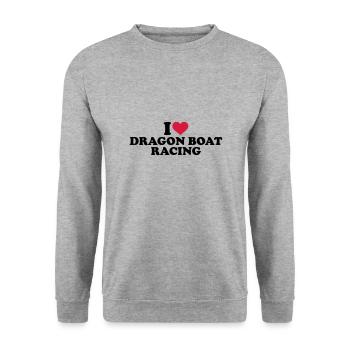 dragon boat - Unisex Sweatshirt - salt & pepper - Front - Alina (178cm) & Michal (187cm)