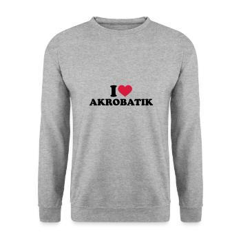 Acrobaties - Sweat-shirt Unisexe - gris chiné - Devant - Alina (178cm) & Michal (187cm)
