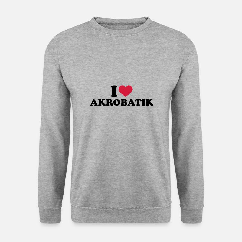 Akrobatik - Unisex Pullover - Weißgrau meliert