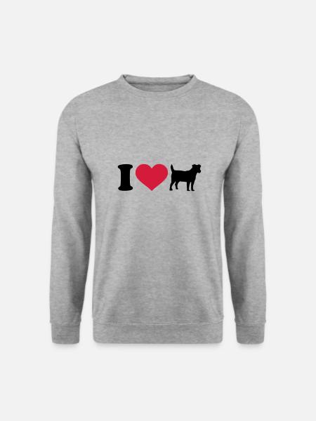 dog - Unisex Sweatshirt - salt & pepper