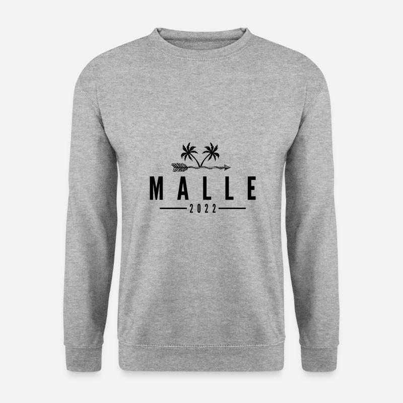 Malle 2022 - Unisex Pullover - Weißgrau meliert