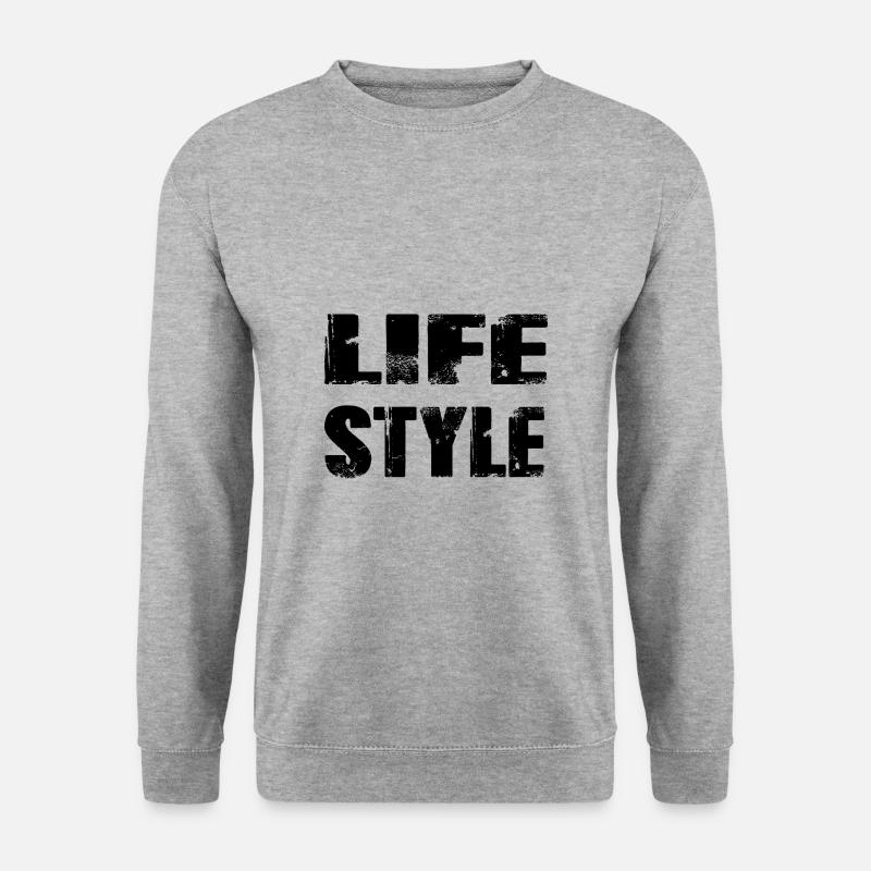 Lifestyle - Unisex Pullover - Weißgrau meliert