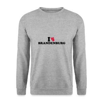 Brandenburg - Unisex Sweatshirt - salt & pepper - Front - Alina (178cm) & Michal (187cm)