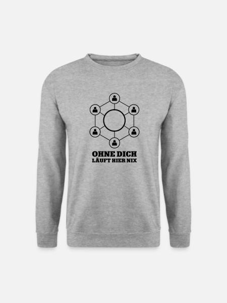 Abschied Teamkollegen Team Kollege Mitglied Arbeit - Unisex Pullover - Weißgrau meliert
