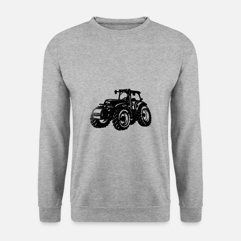 Traktor - Unisex Pullover - Weißgrau meliert