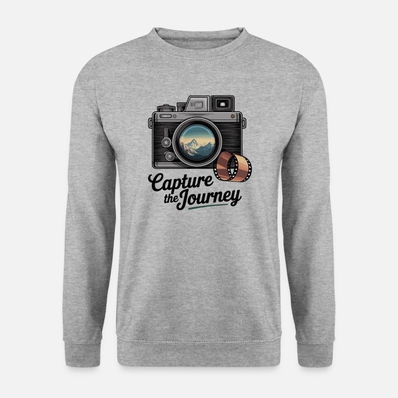 Capture the Journey - Unisex Pullover - Weißgrau meliert