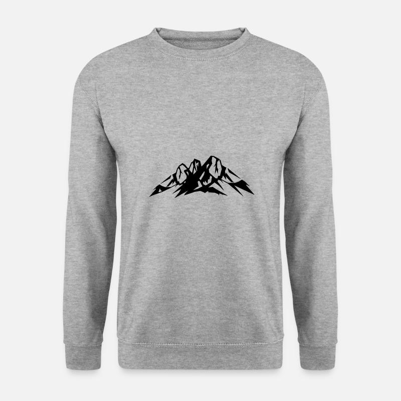 Mountains Icon - Unisex Sweatshirt - salt & pepper