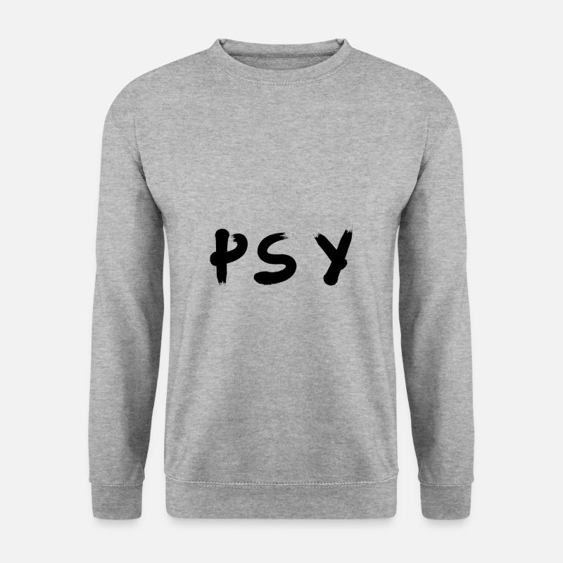 Psy - Unisex Pullover - Weißgrau meliert