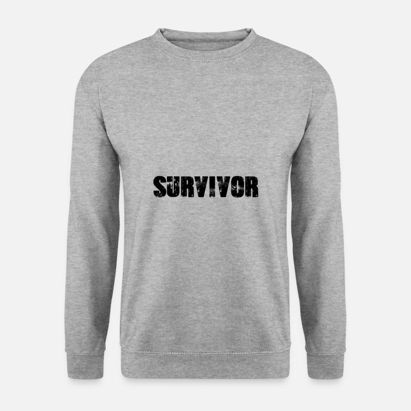 Survivor - Unisex Pullover - Weißgrau meliert