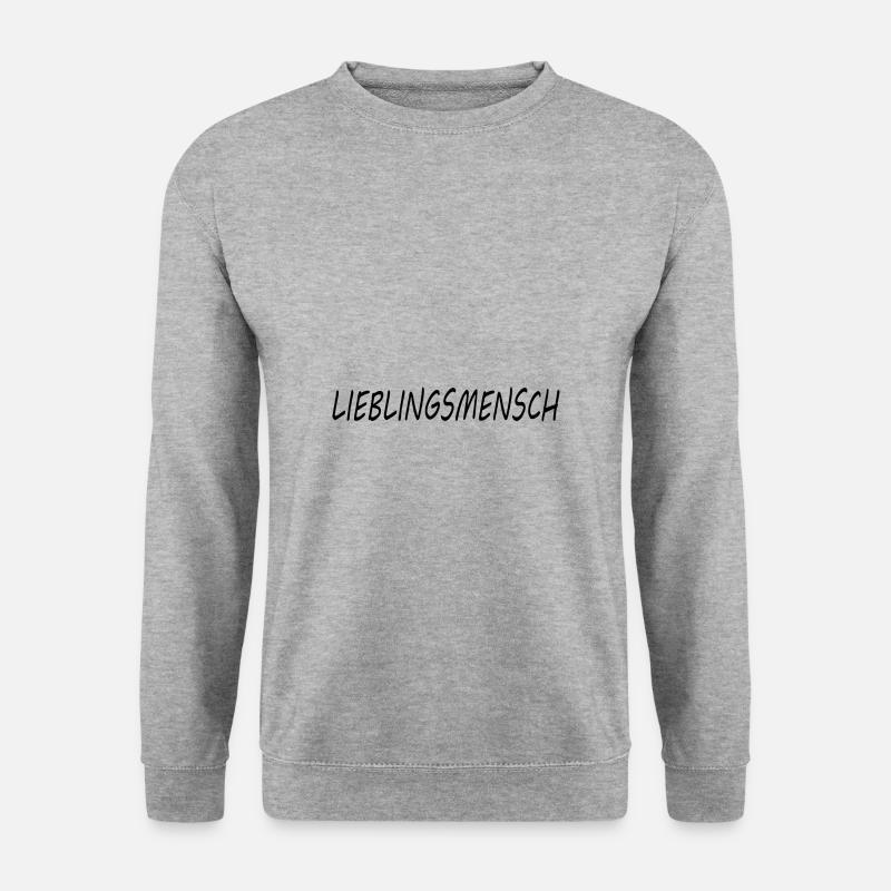 Lieblingsmensch - Unisex Pullover - Weißgrau meliert