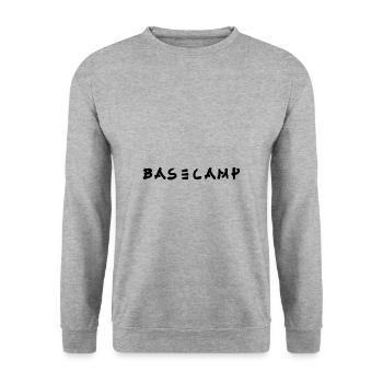 Basecamp - Unisex Pullover - Weißgrau meliert - Vorne - Alina (178cm) & Michal (187cm)