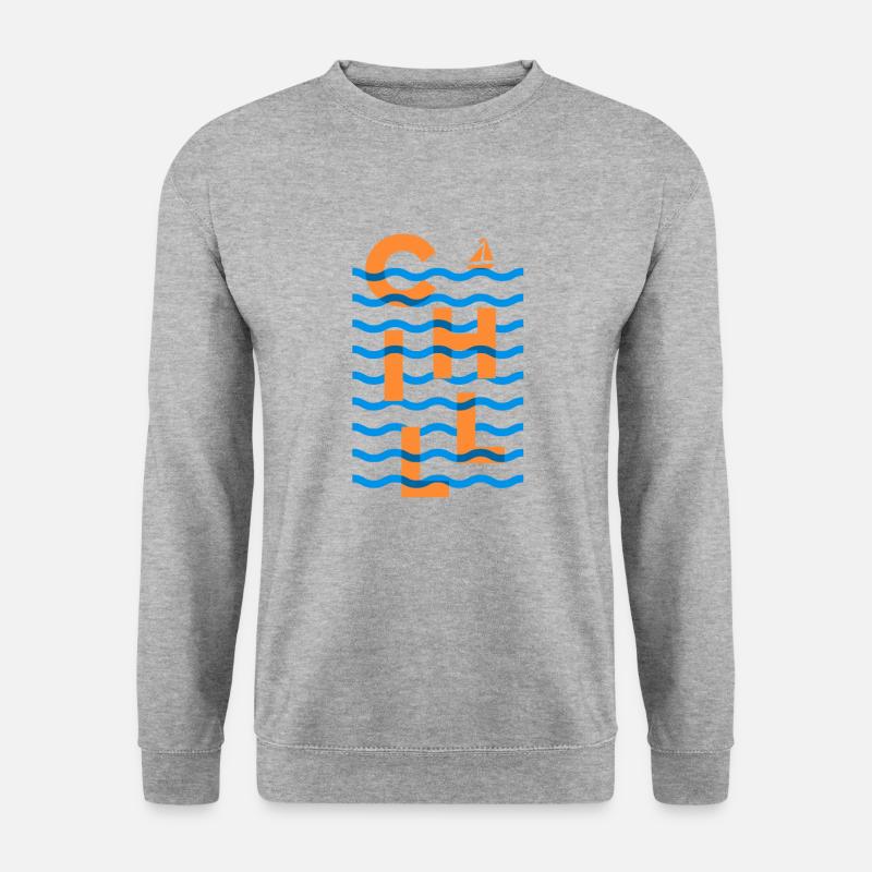 Sommerkälte - Unisex Pullover - Weißgrau meliert