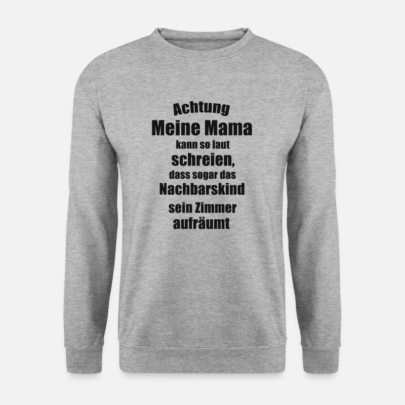 Mama Spruch - Unisex Pullover - Weißgrau meliert