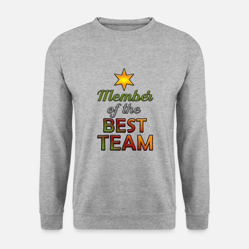 Member of the best team - Unisex Pullover - Weißgrau meliert