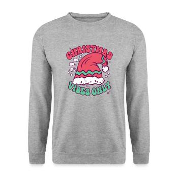 Noël Noël Ambiance - Sweat-shirt Unisexe - gris chiné - Devant - Alina (178cm) & Michal (187cm)