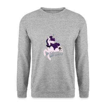 Sexy gothic unicorn - Unisex Sweatshirt - salt & pepper - Front - Alina (178cm) & Michal (187cm)