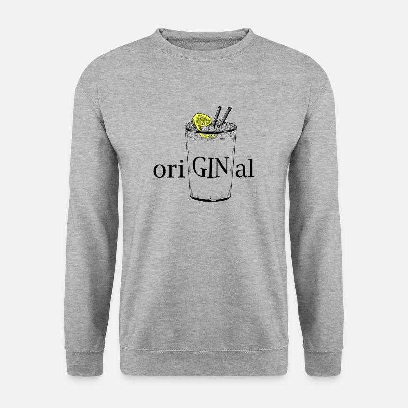 oriGINal (GIN Tonic) - Unisex Pullover - Weißgrau meliert