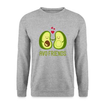 avocat - Sweat-shirt Unisexe - gris chiné - Devant - Alina (178cm) & Michal (187cm)