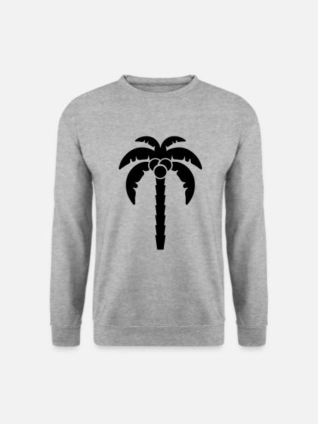 palm icon icon - Unisex Sweatshirt - salt & pepper