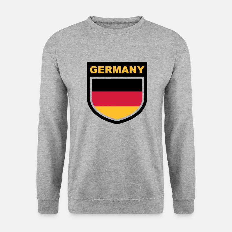 germany_emblem - Unisex Pullover - Weißgrau meliert