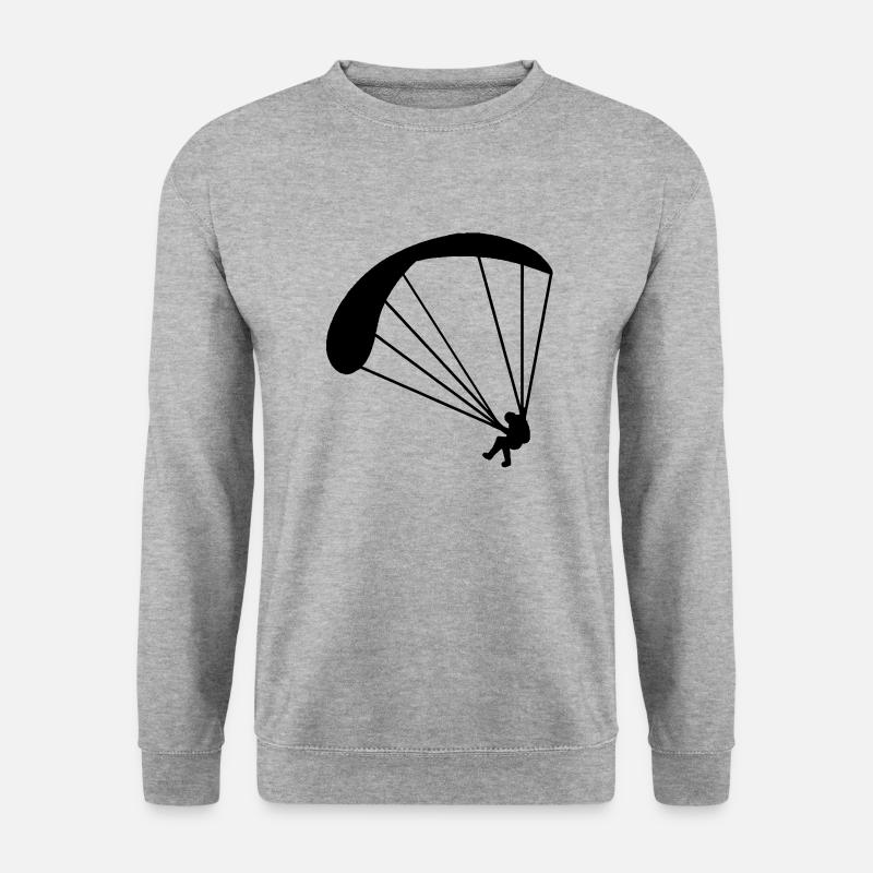 gleitschirm - Unisex Pullover - Weißgrau meliert