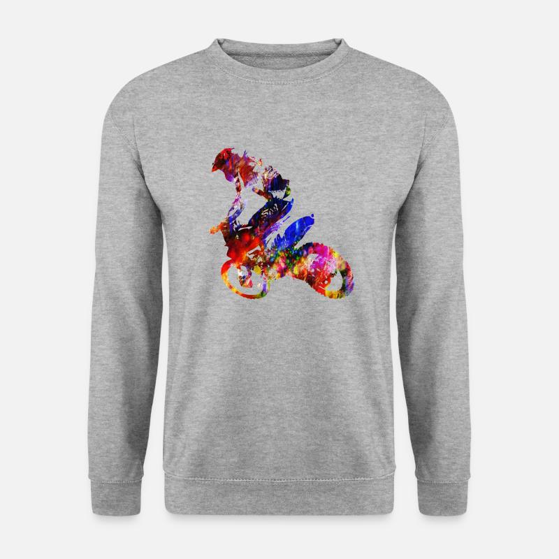 Cross 5 - Unisex Pullover - Weißgrau meliert
