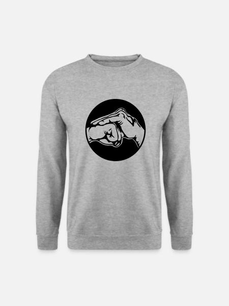 chinese wave - Unisex Sweatshirt - salt & pepper
