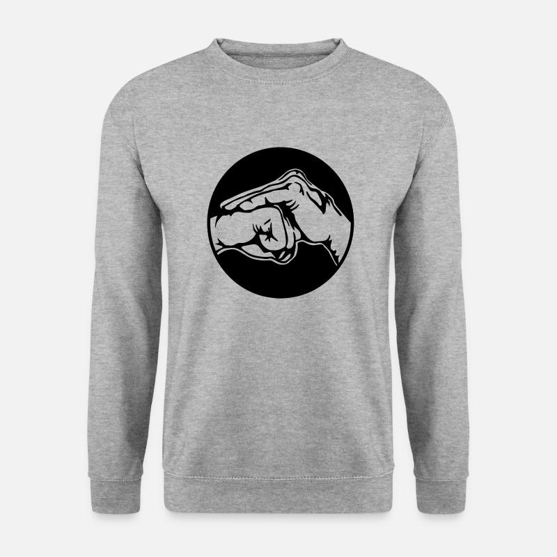 chinese wave - Unisex Sweatshirt - salt & pepper