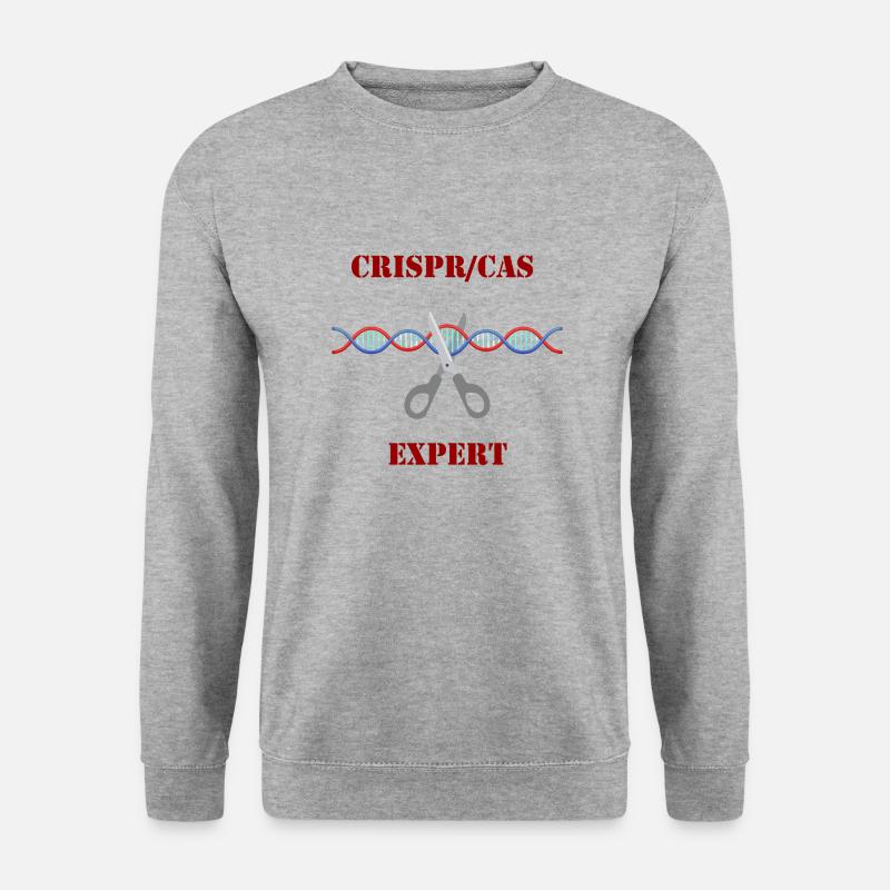 CRISPR / CAS EXPERT - Unisex Pullover - Weißgrau meliert