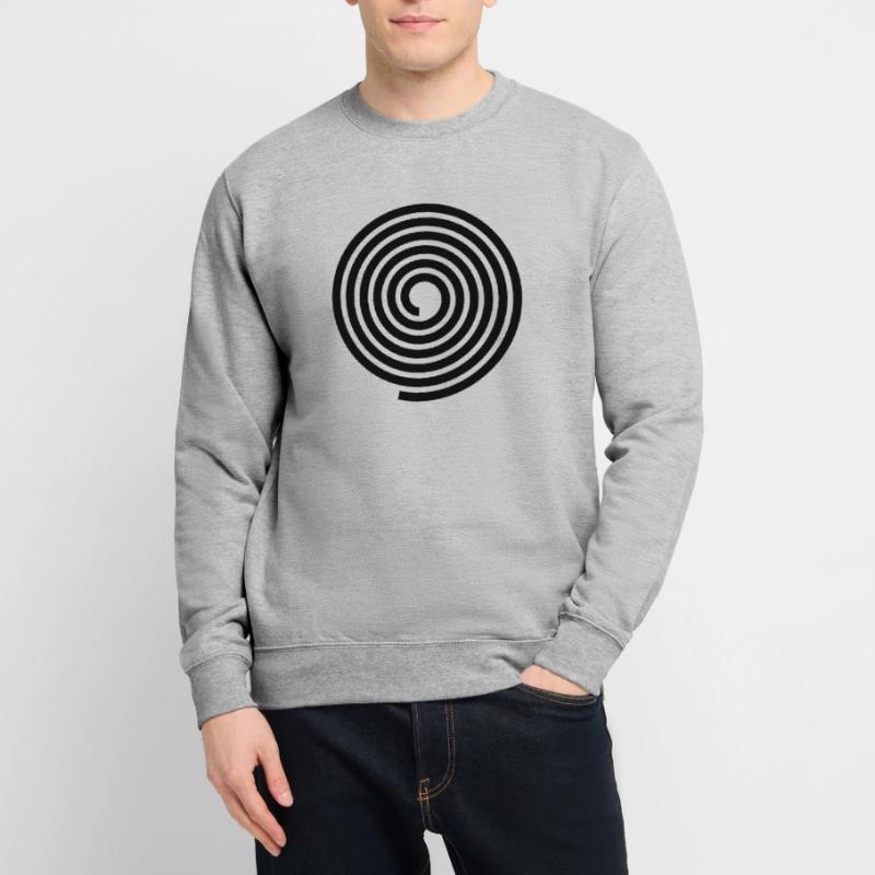 Spirals pattern vector template Unisex Sweatshirt