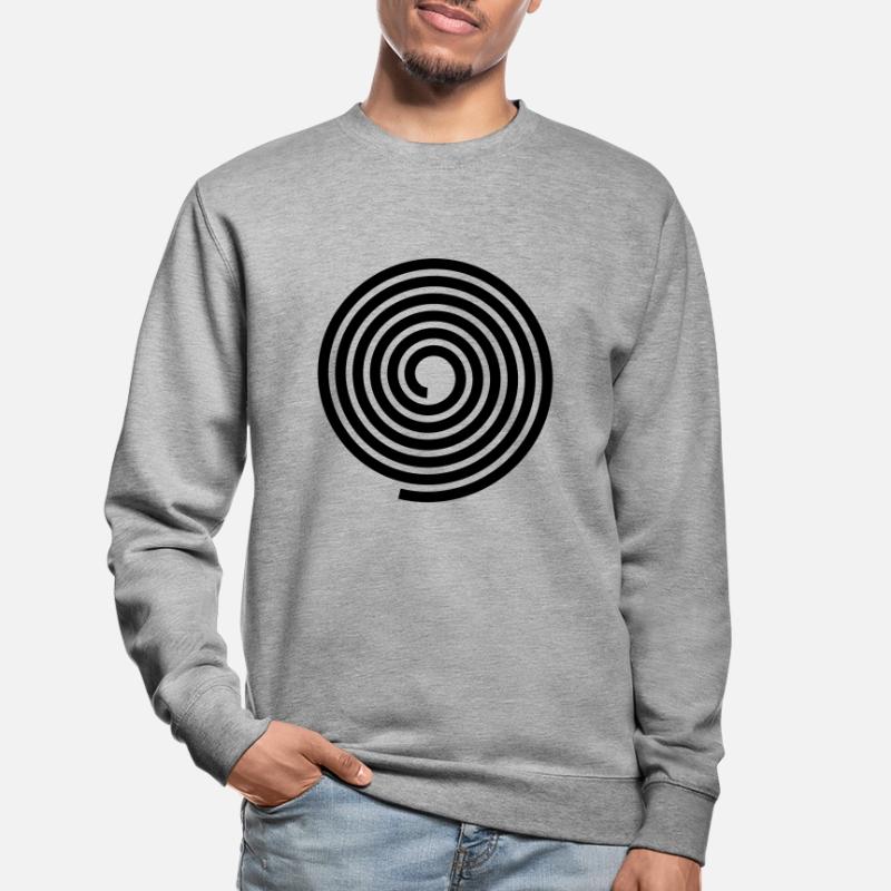 Spirals pattern vector template Unisex Sweatshirt