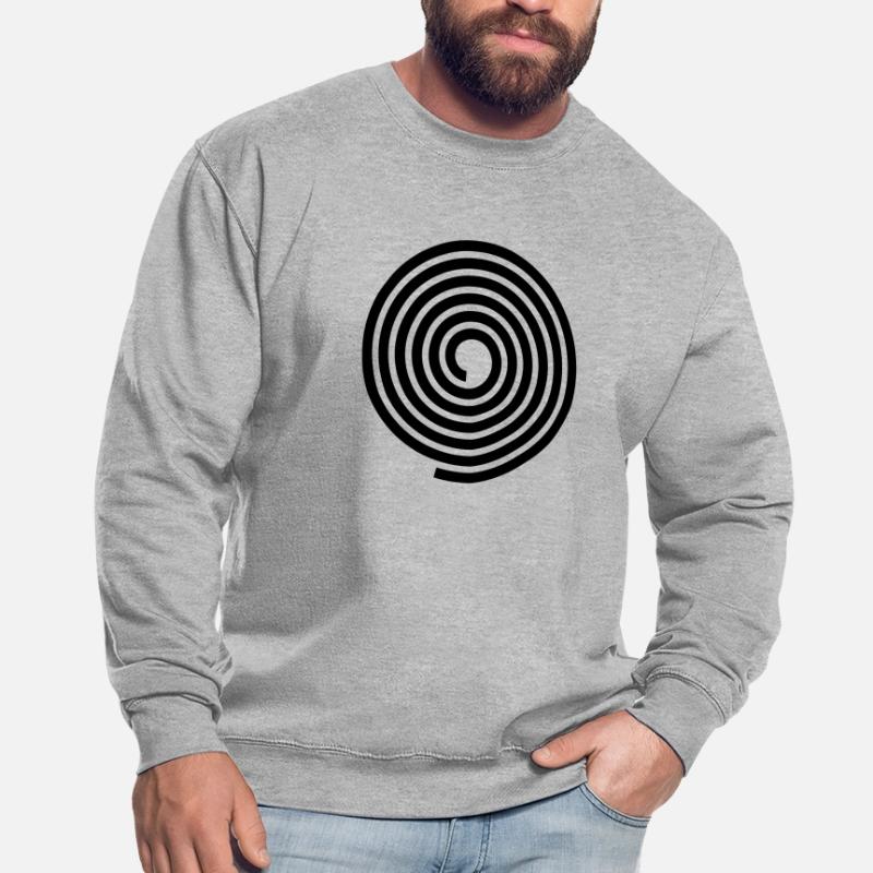 Spirals pattern vector template Unisex Sweatshirt