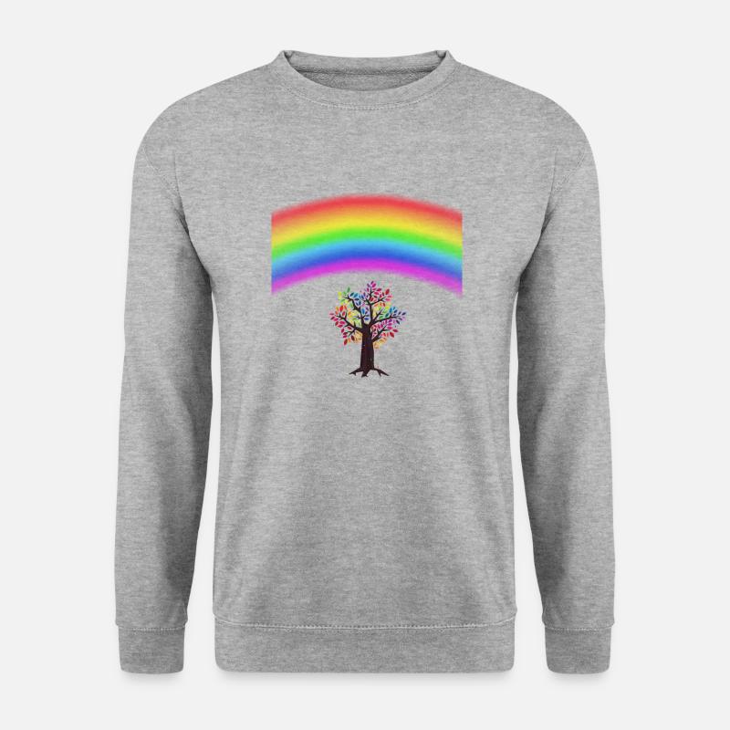 Rainbow Tree - Sweat-shirt Unisexe - gris chiné