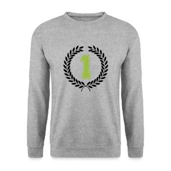 1 - Sweat-shirt Unisexe - gris chiné - Devant - Alina (178cm) & Michal (187cm)