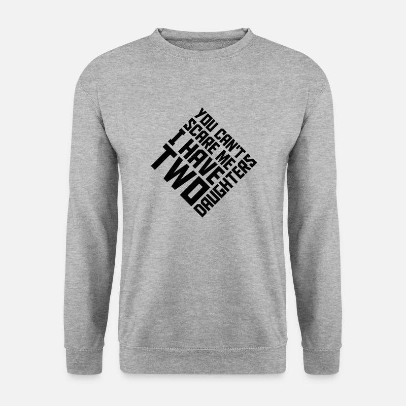 I have two daughters - Unisex Pullover - Weißgrau meliert
