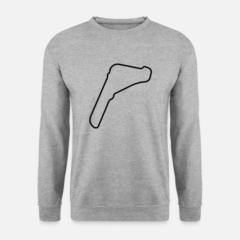 Italien Rennstrecke - Unisex Pullover - Weißgrau meliert