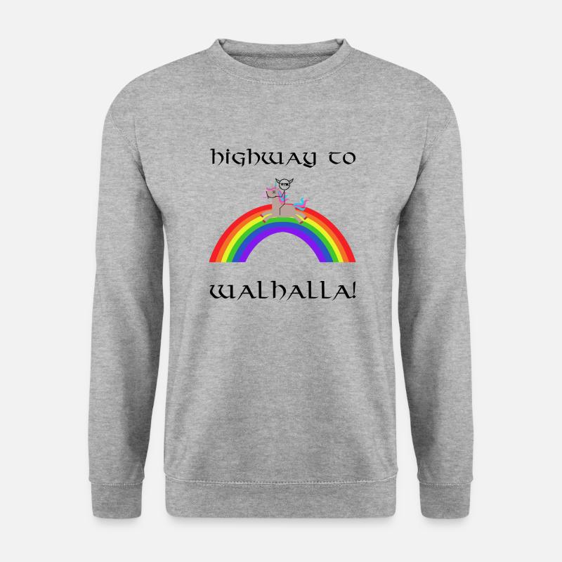 highway - Unisex Pullover - Weißgrau meliert