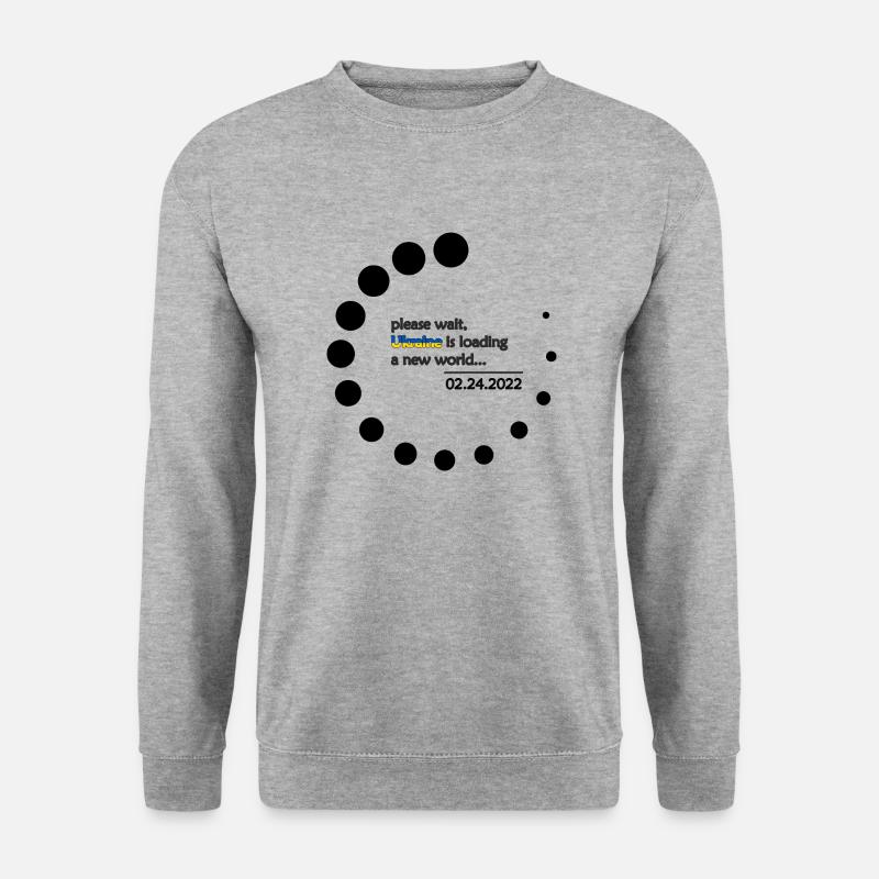 Print Loading english black - Unisex Sweatshirt - salt & pepper