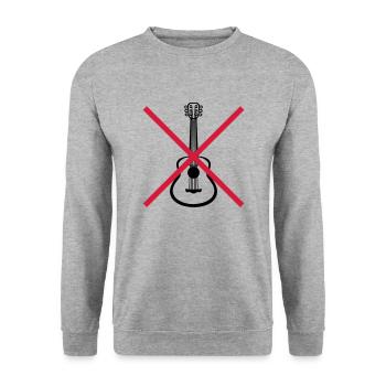 Forbidden guitarist to play guitar - Unisex Sweatshirt - salt & pepper - Front - Alina (178cm) & Michal (187cm)