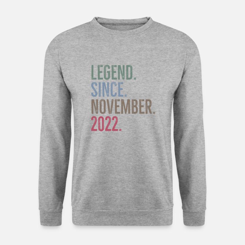 Legend Since November 2022 - Unisex Sweatshirt - salt & pepper